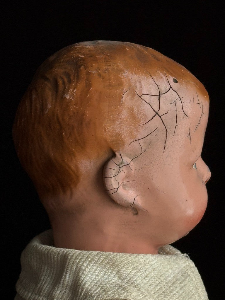 Antique American 15" Composition Ideal Uneeda Advertising Boy Doll
