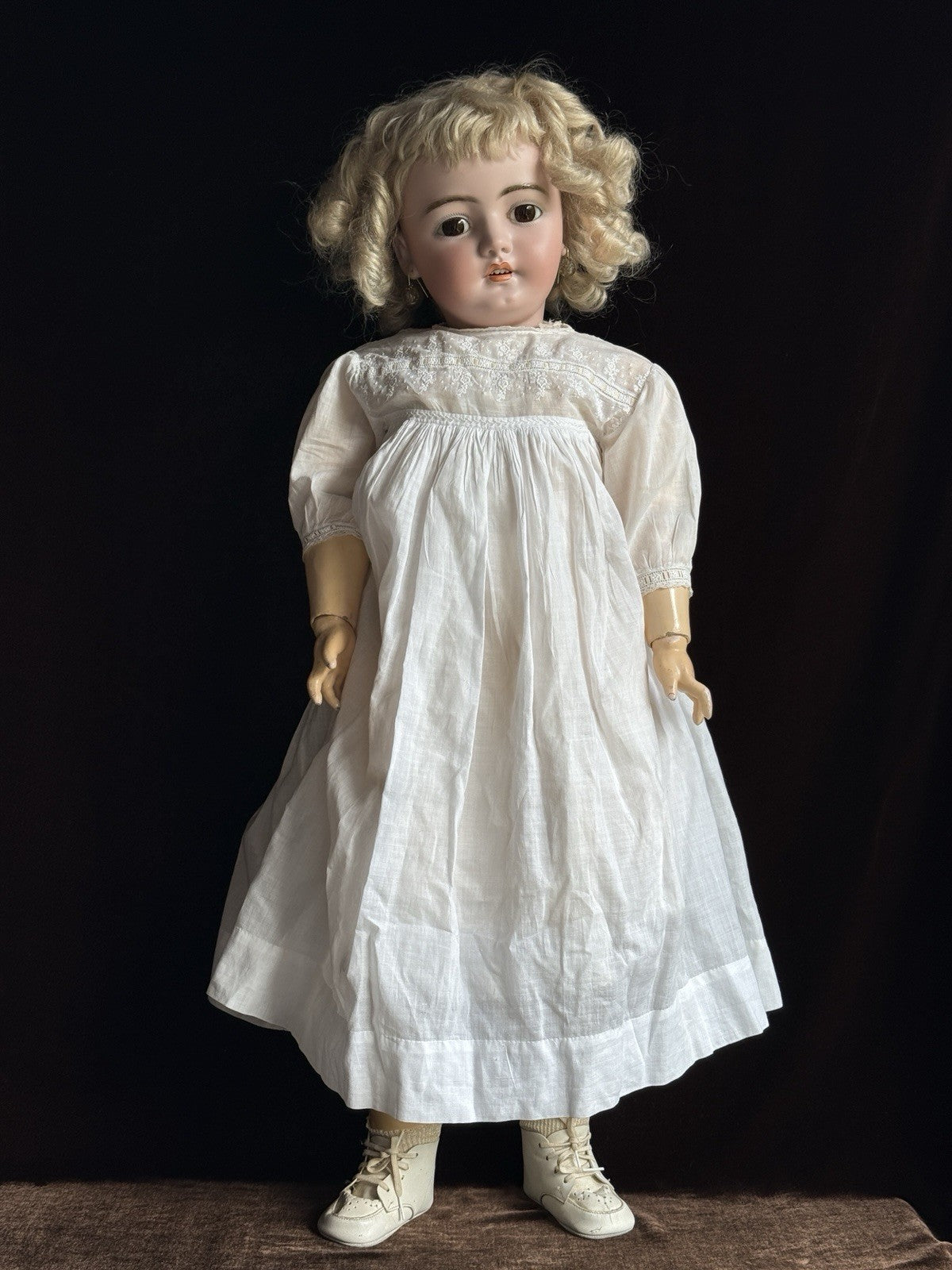 Large Antique German 31” Simon Halbig Dep 1079 Bisque Head Doll