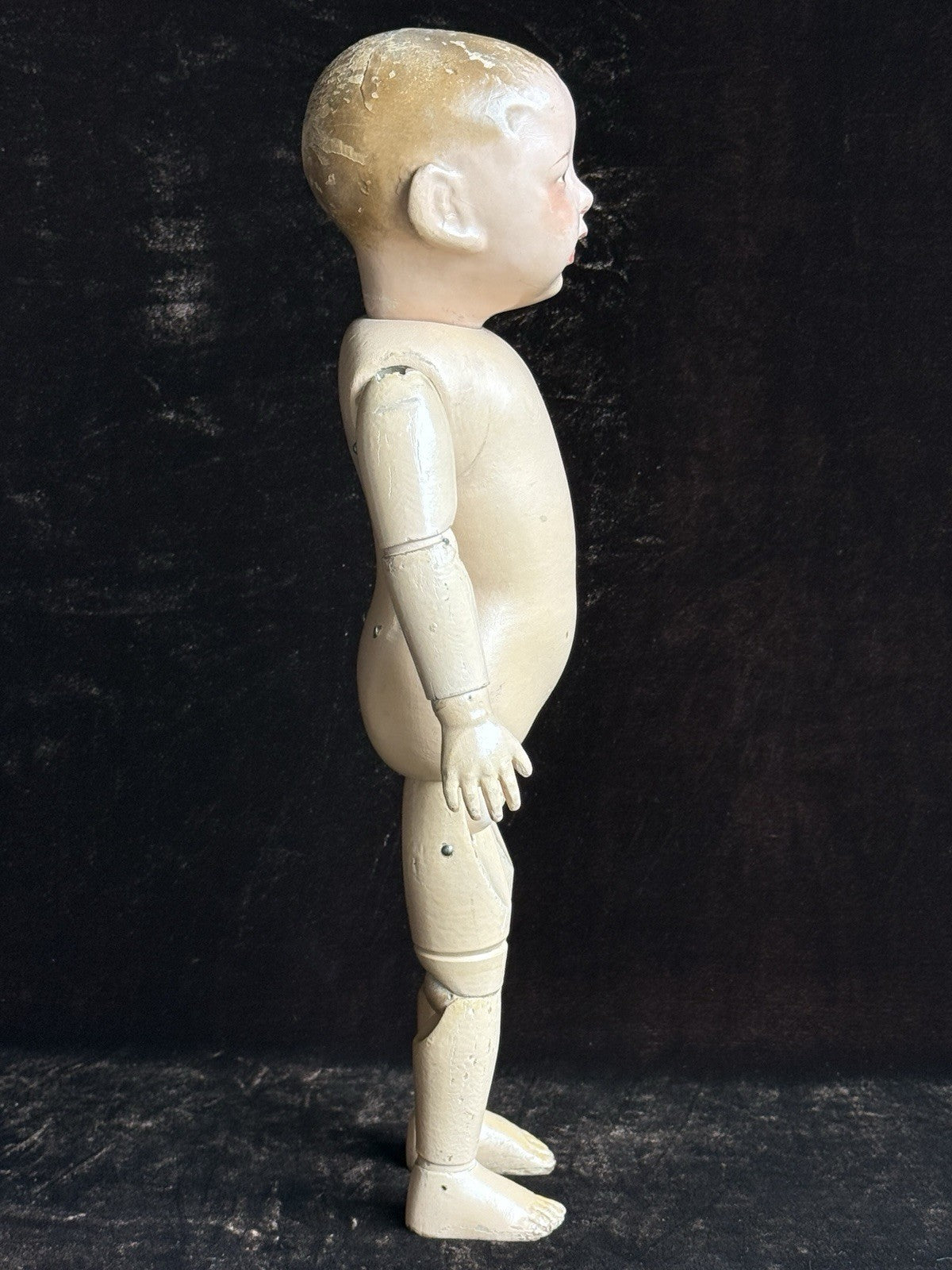 Rare Antique American 15” Schoenhut Tootsie Wootsie Wooden Jointed Boy Doll