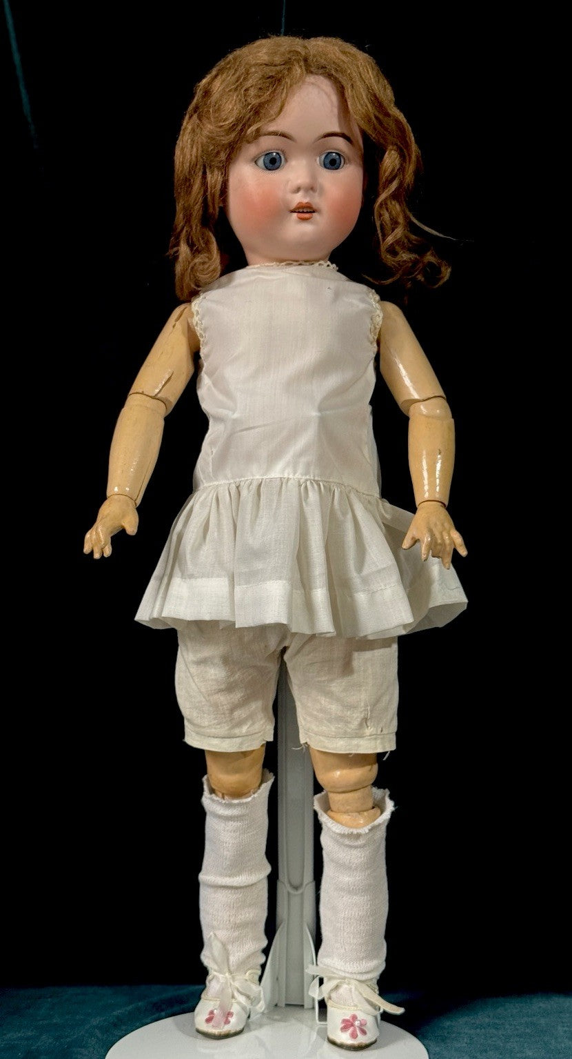 Rare Antique American James Scholly Taft 24” Doll Mold D.A. 6 Bisque Head