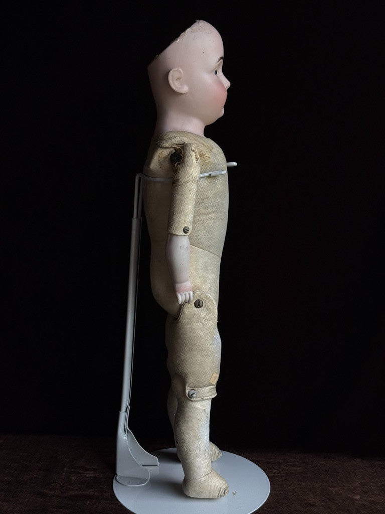 Antique German 22” Kestner 154 Bisque Shoulder Head Doll