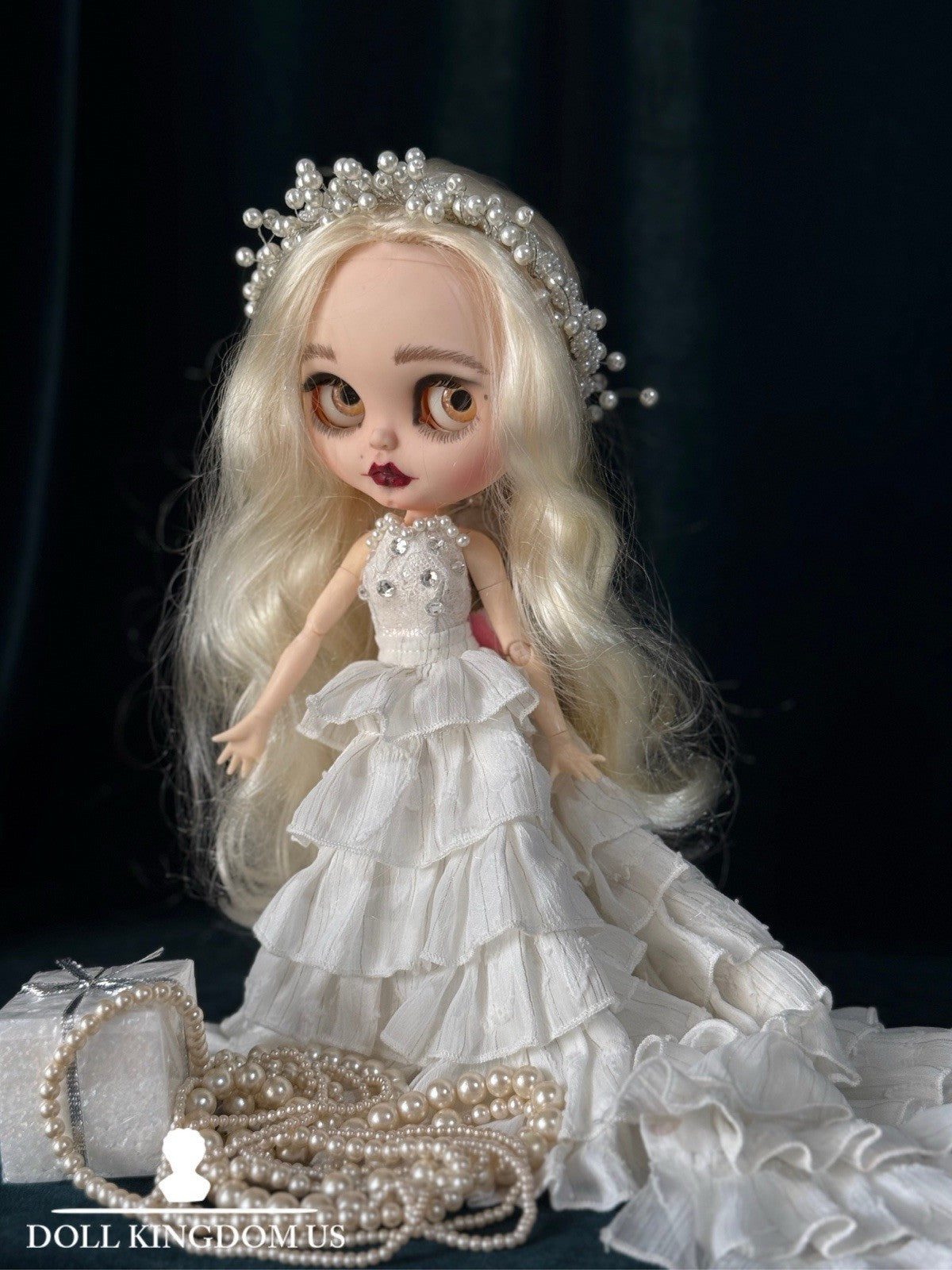 OOAK Custom Blythe 11” Artist BJD Bride Doll