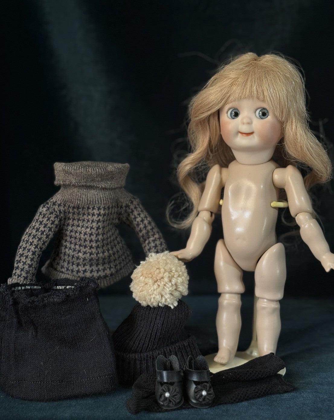 Lot Of 2 Vintage Reproduction of Antique German JDK 221 Googly Eyes 10” Dolls