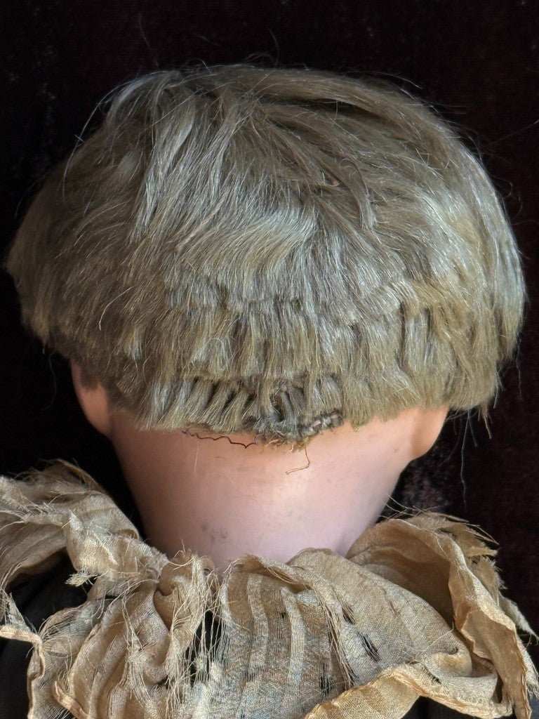 Large Antique American 21” Schoenhut Wooden Jointed Pouty Pierrot Boy Doll