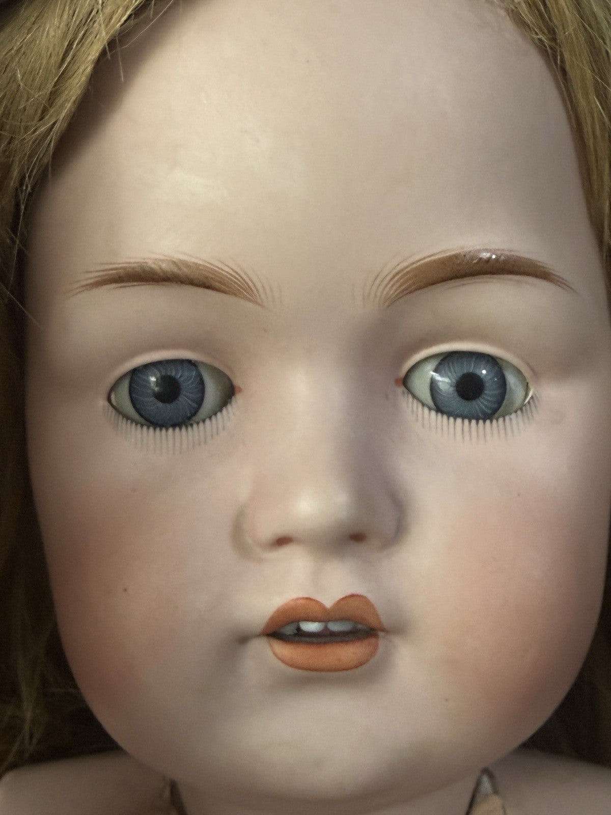 Antique German 29” Kestner 214  Child Doll Bisque Head Composition Body