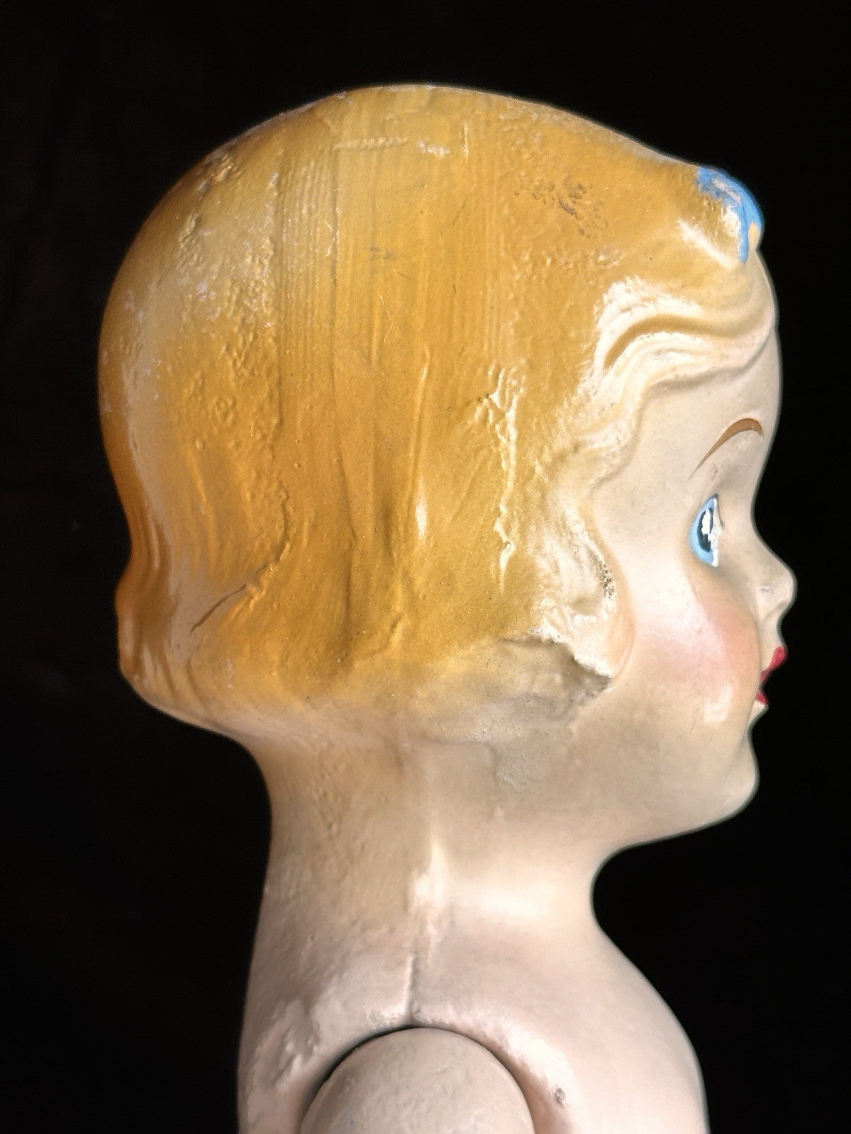 Vintage Unmarked Composition 14” Blonde Snow White Doll