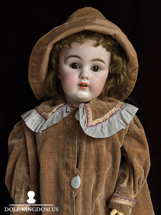 Rare Antique German 27.5” Kestner 156 Bisque Head Doll