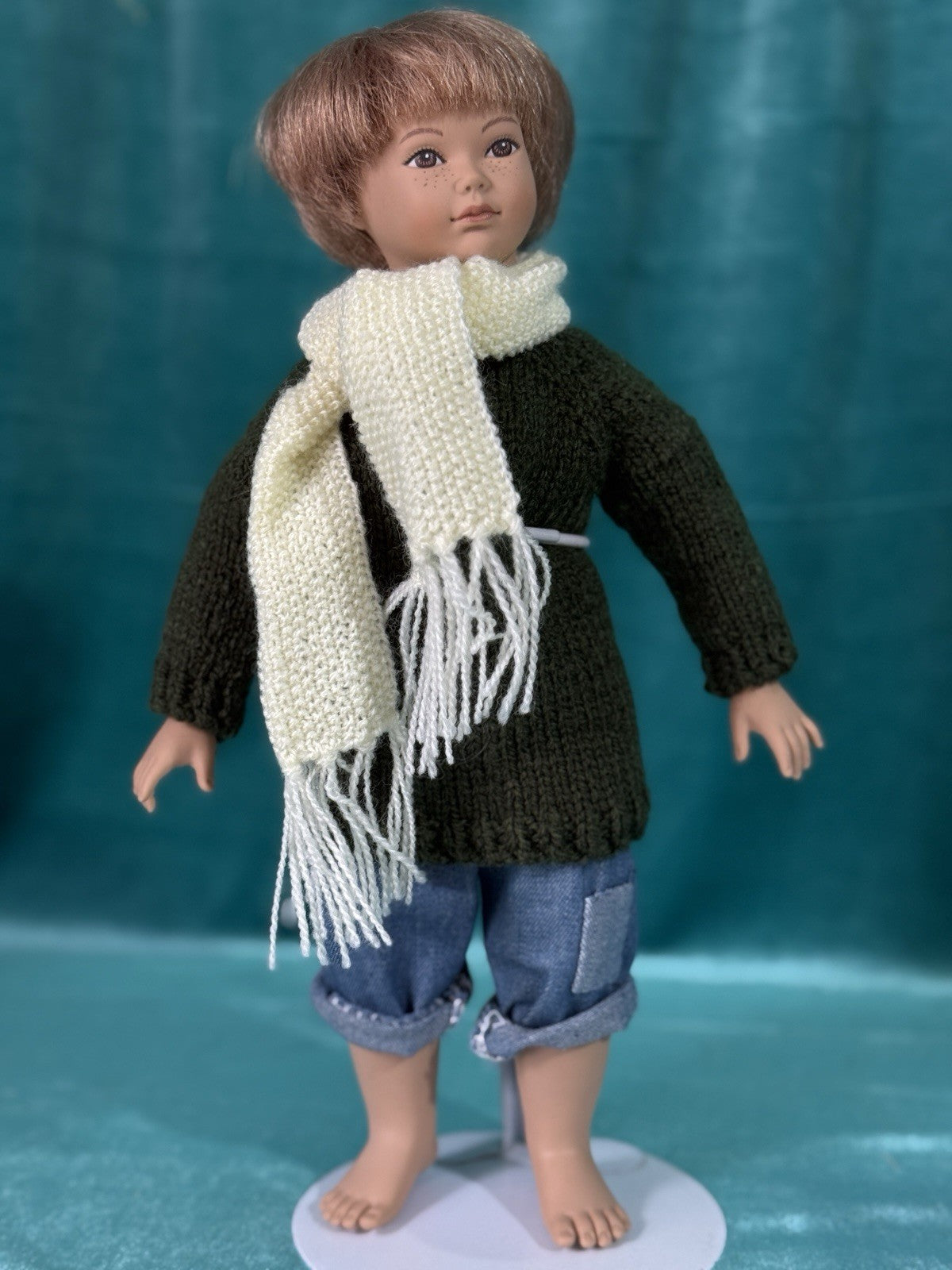 MIB Handmade Collectible Heidi Ott “Little Ones” 12” Vinyl and Cloth Boy Doll
