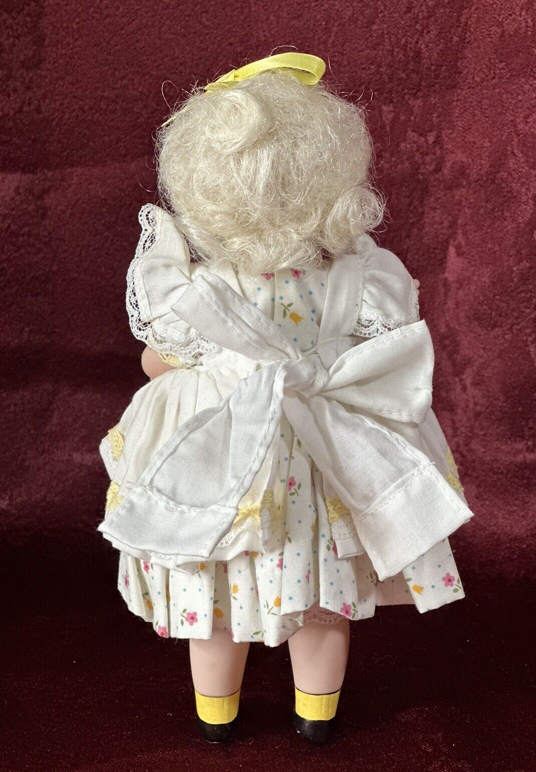 Collectible Reproduction of Antique Mignonette Porcelain 7 1/2” Doll