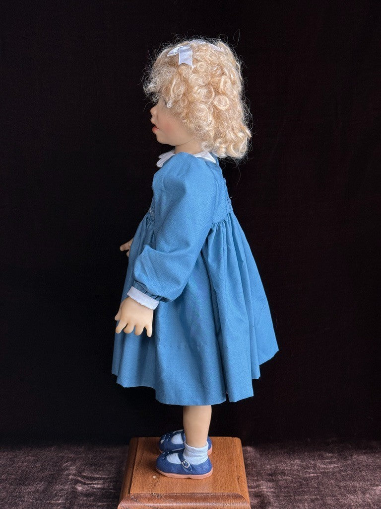 OOAK 18" Artist Carol Trobe Sculpted Polymer Clay Girl Doll