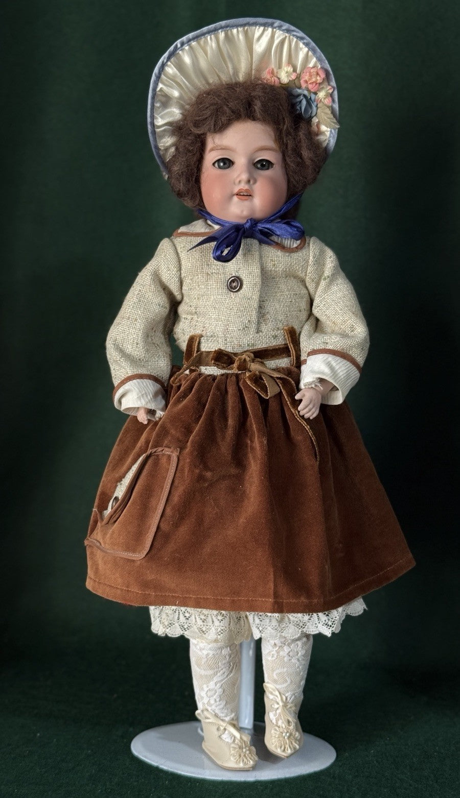 Antique German Armand Marseille 201013 Cryer Arabesque 18” Doll