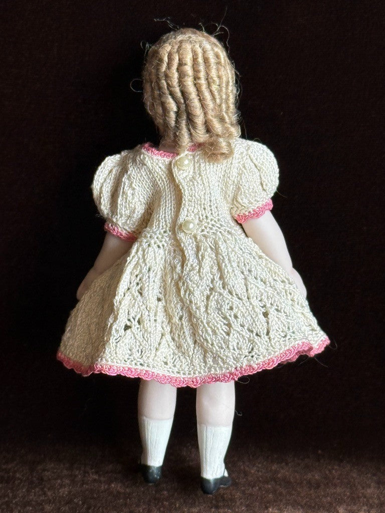 Miniature Cathy Hansen Porcelain Repro Antique French Mignonette Dollhouse Doll