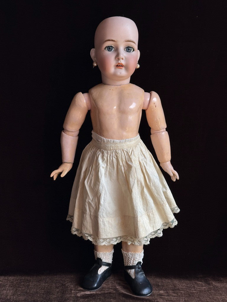 Antique German 24” Simon Halbig WSK Wiesenthal Schindel Kallenberg Bisque Doll