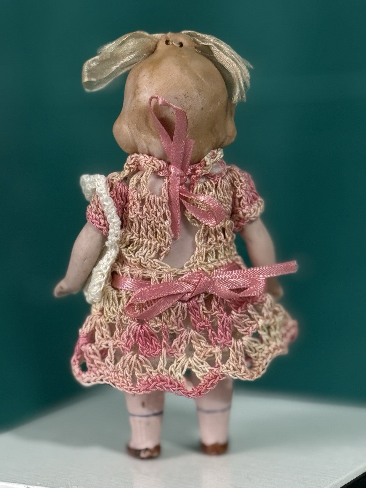 Lot Of 2 Antique German 4.5” All Bisque Limbach Mignonette Dolls