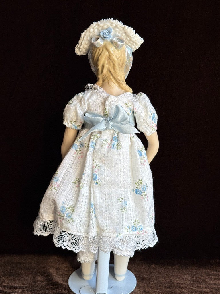 OOAK Collectible 13.5" Kathy Redmond Porcelain Girl Doll