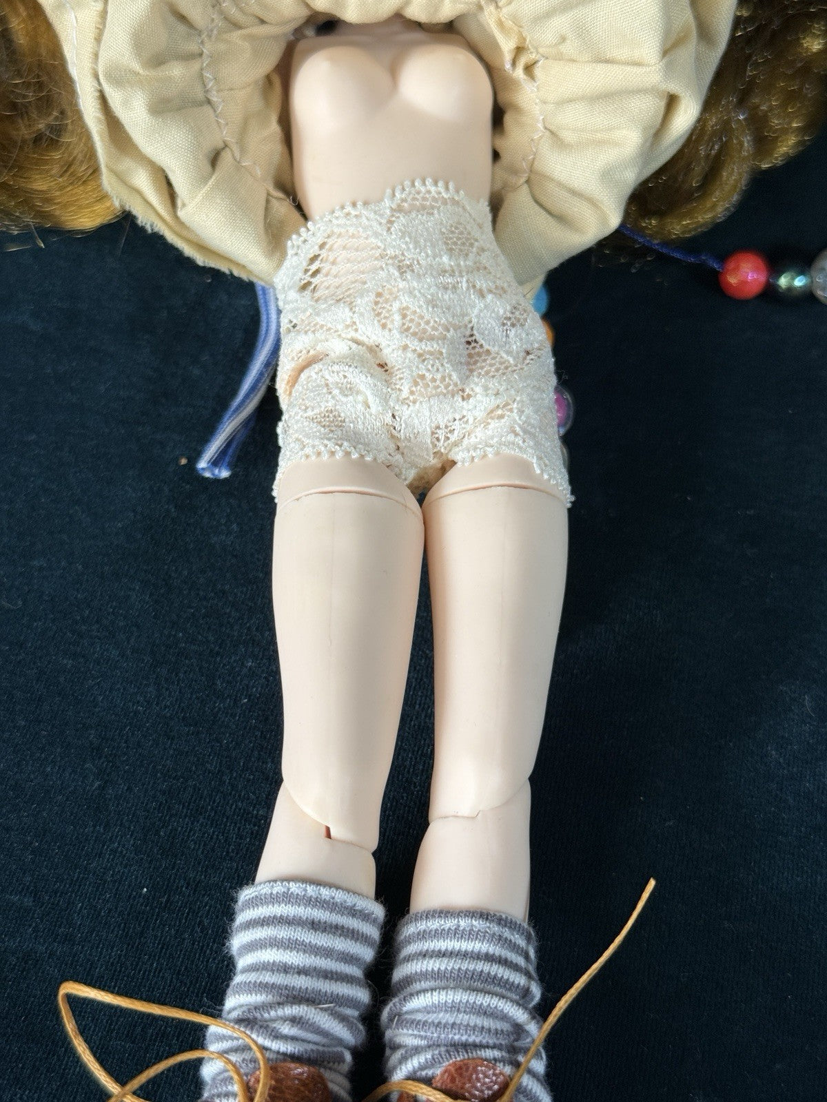 OOAK Custom Blythe 11” Artist BJD Doll With Goose Toy