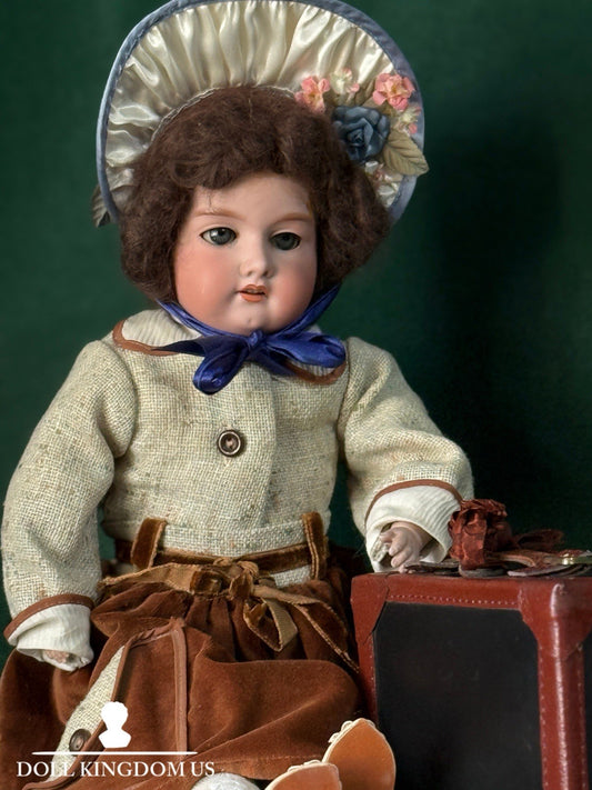 Antique German Armand Marseille 201013 Cryer Arabesque 18” Doll