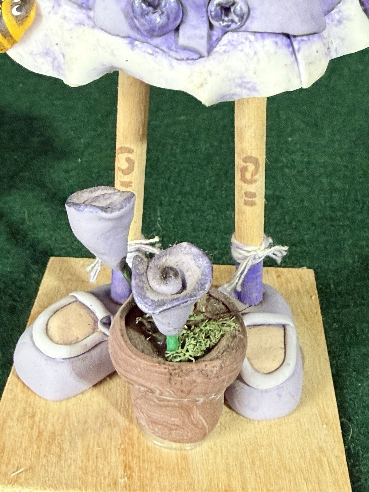OOAK Artist 10” Mixed Media Clay Doll “Molly Goblin” by RosannasArtClay