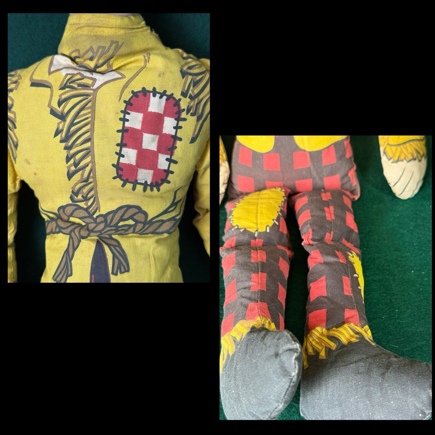 Lot Of 4 Vintage 1960’s Collectible Clowns Dolls & Wizard Of Oz Scarecrow