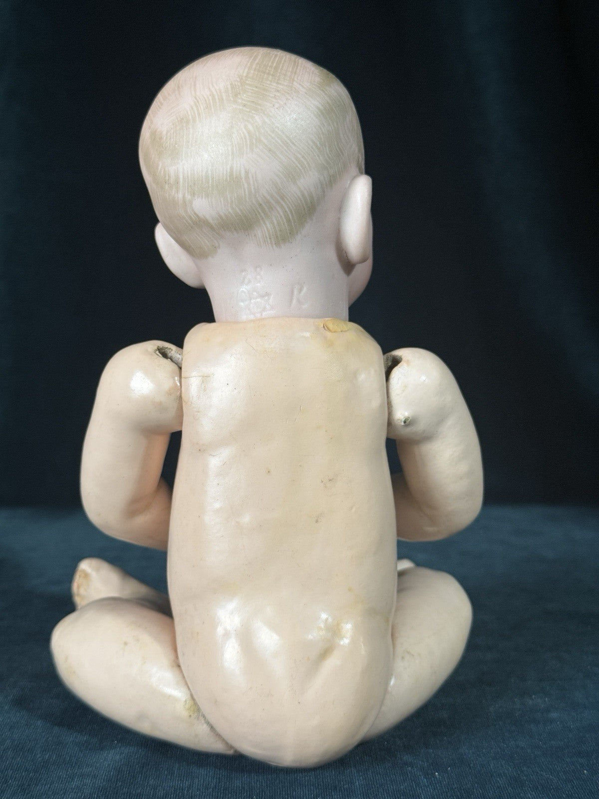 Antique German 11” Kammer Reinhardt 100 Kaiser Bisque Head Baby Doll
