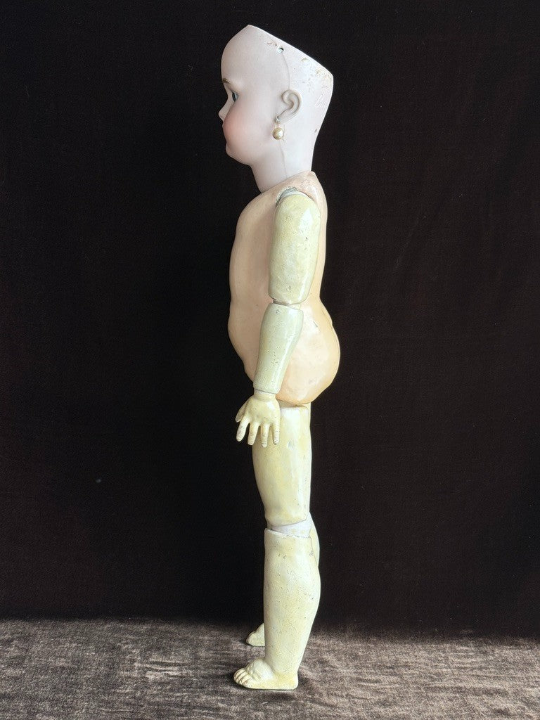 Antique German 22.5” Simon Halbig Baby Blanche Bisque Head Doll