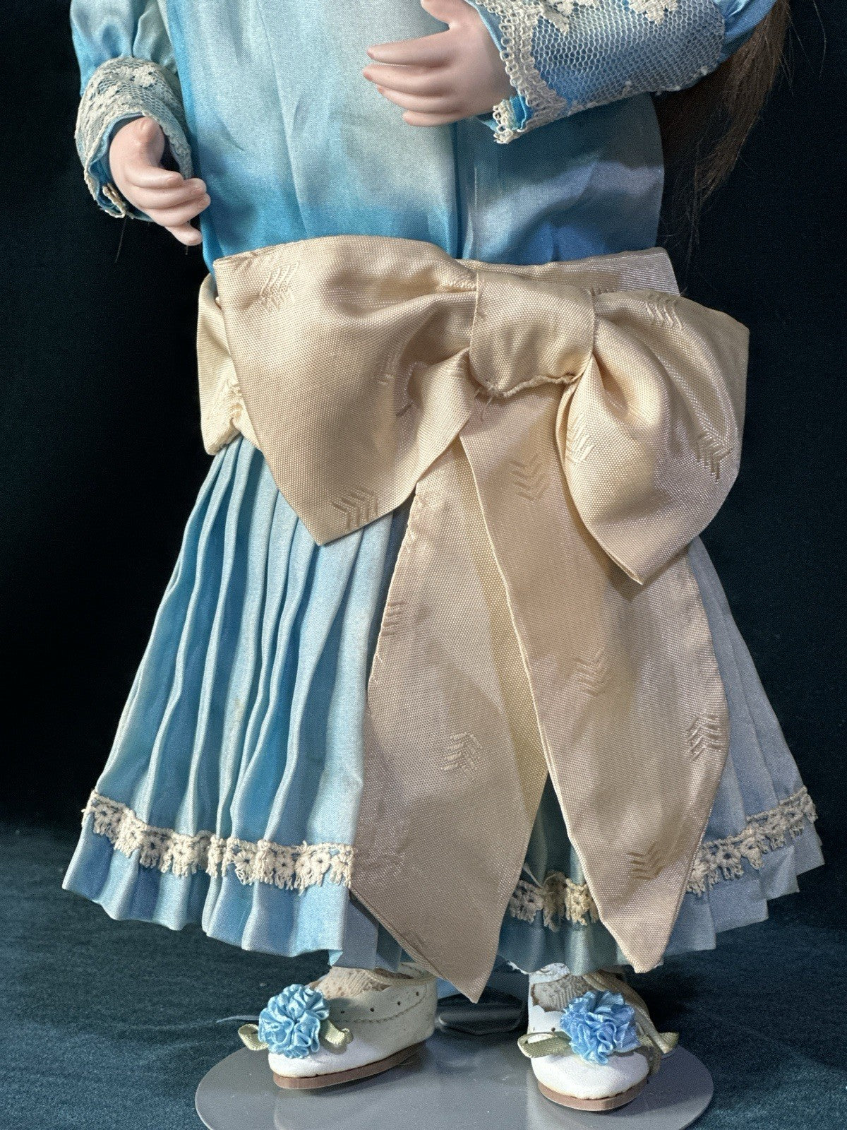 Artist Reproduction of Antique French Bru Jne 16” Doll Porcelain Head