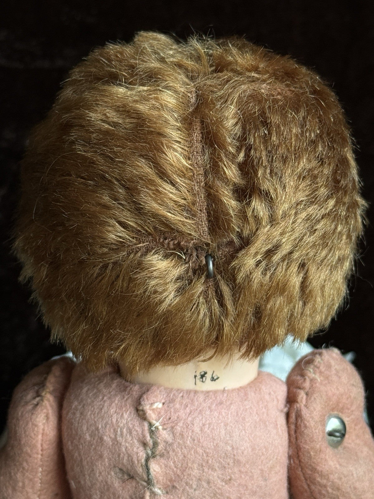 Rare Antique Hug Me Kiddie Style Felt Composition Googly Mechanical Eyes Doll