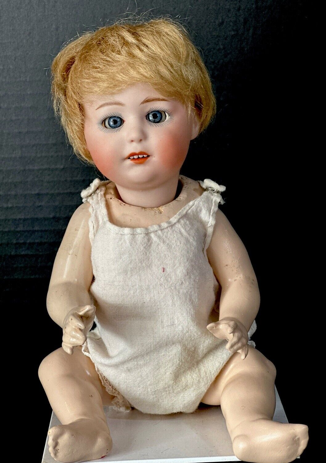 Rare Antique German Heubach Gebrüder Mold 10532 Bisque Head Character 9” Doll