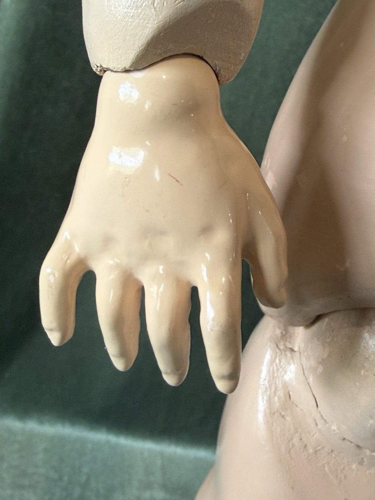 Large 34” Antique German Armand Marseille Doll Bisque Head Composition Body
