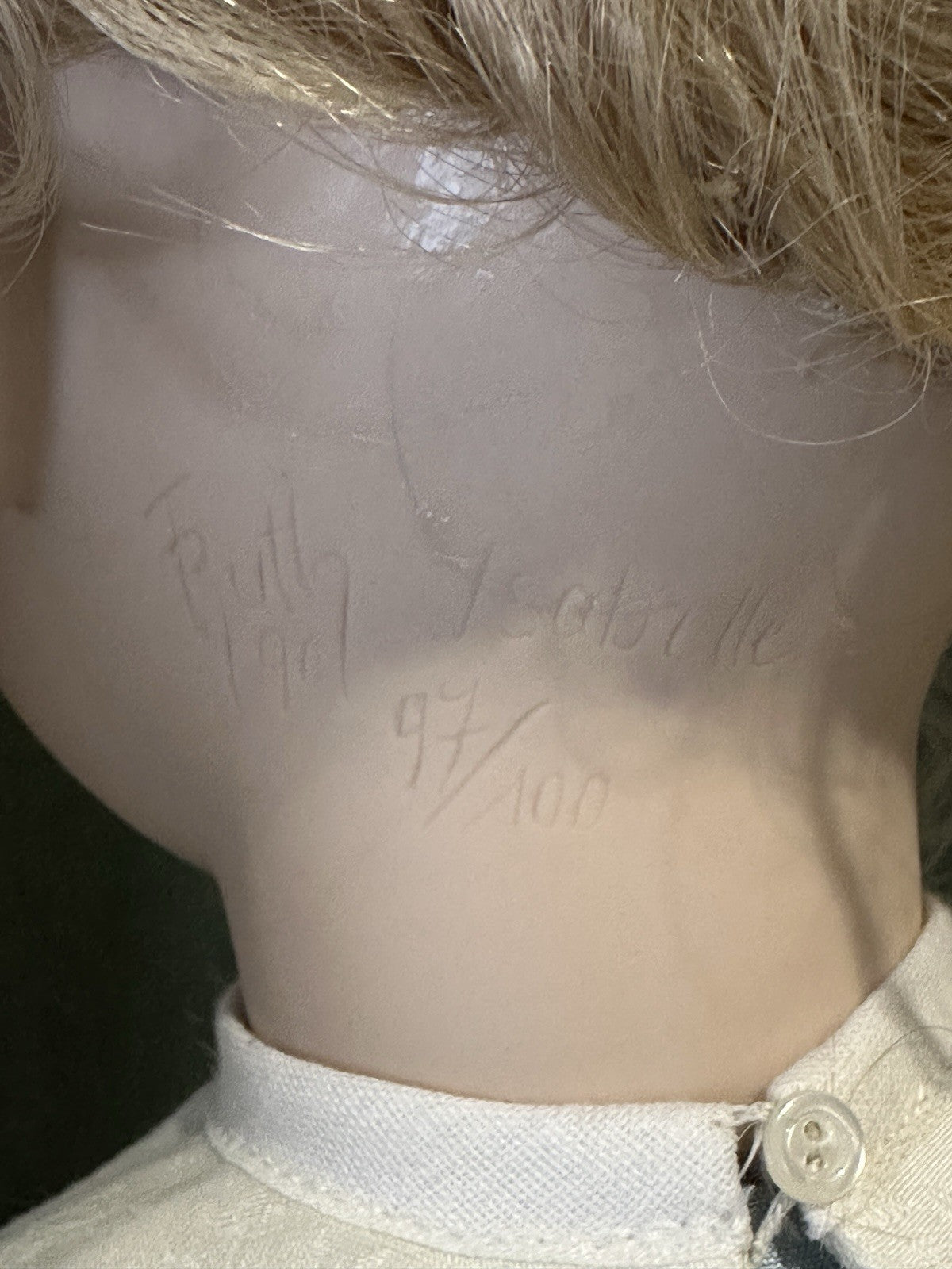 Collectible Artist 25” Porcelain Doll “Isabelle” by Ruth Treffeisen LE 97/100