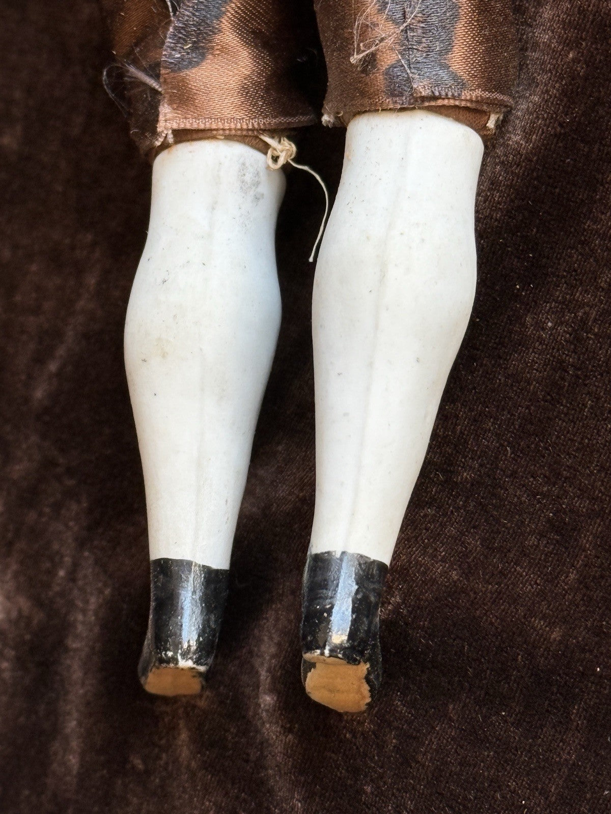 Rare Antique German 12.5” KPM (?) Male Bisque Head Parian China Doll