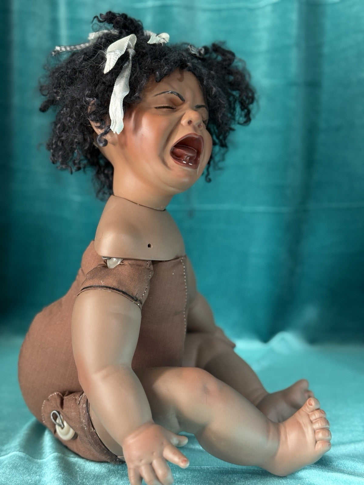 Reproduction Of “Sweet Pea ” by Mary Van Osdell Porcelain 19” Doll