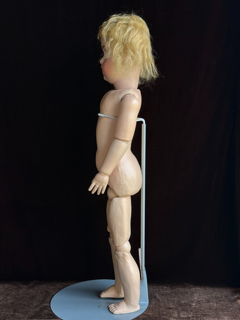 Large Antique German 27” Kestner 214 Bisque Head Doll