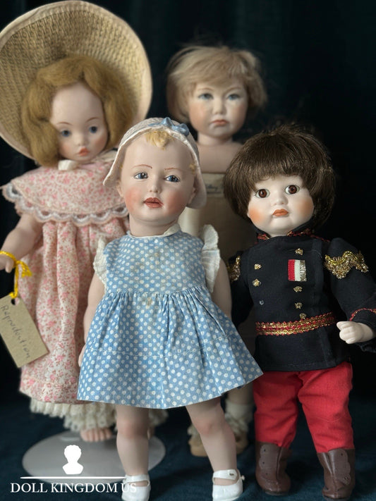 Lot Of 4 Artist Reproduction 10”, 11”, 12” and 13” Porcelain Dolls
