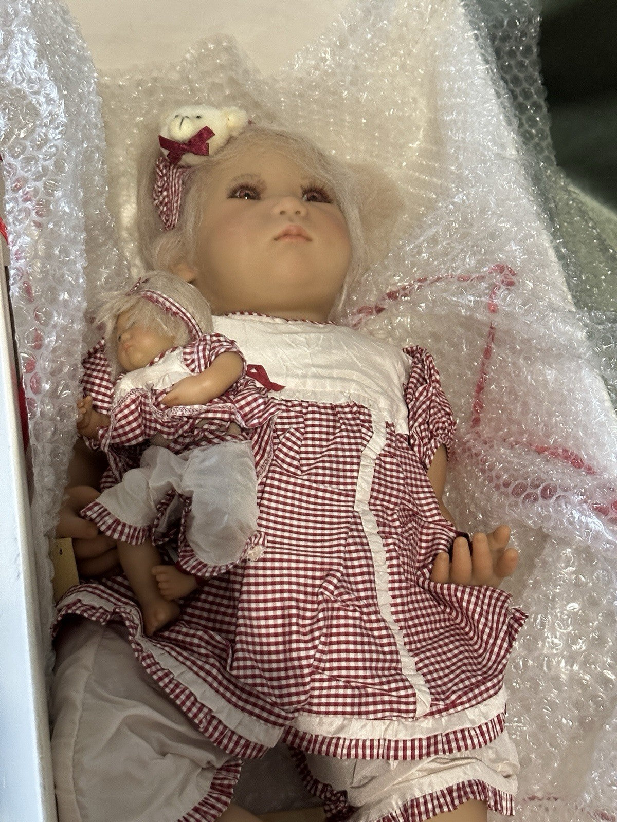 MIB German Annette Himstedt Vinyl Baby & Kleine Leischen 24” Vinyl Dolls Box/Tag