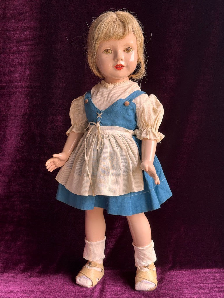 Large Vintage American 21” Composition Dewees Cochran Anne Shirley Effanbee Doll