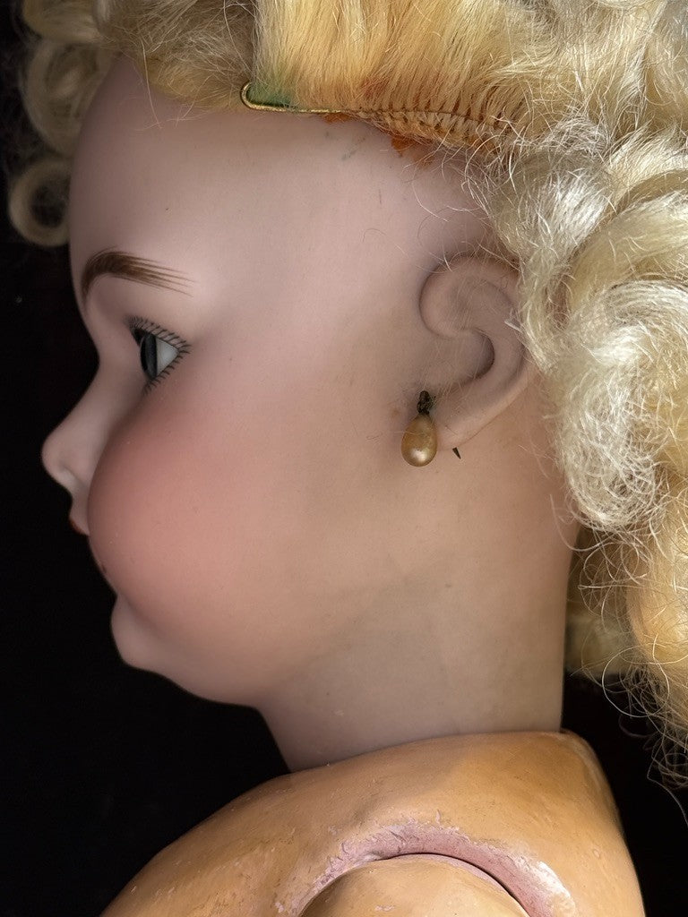 Large Antique German 30” Simon Halbig Dep 1079 Bisque Head Doll