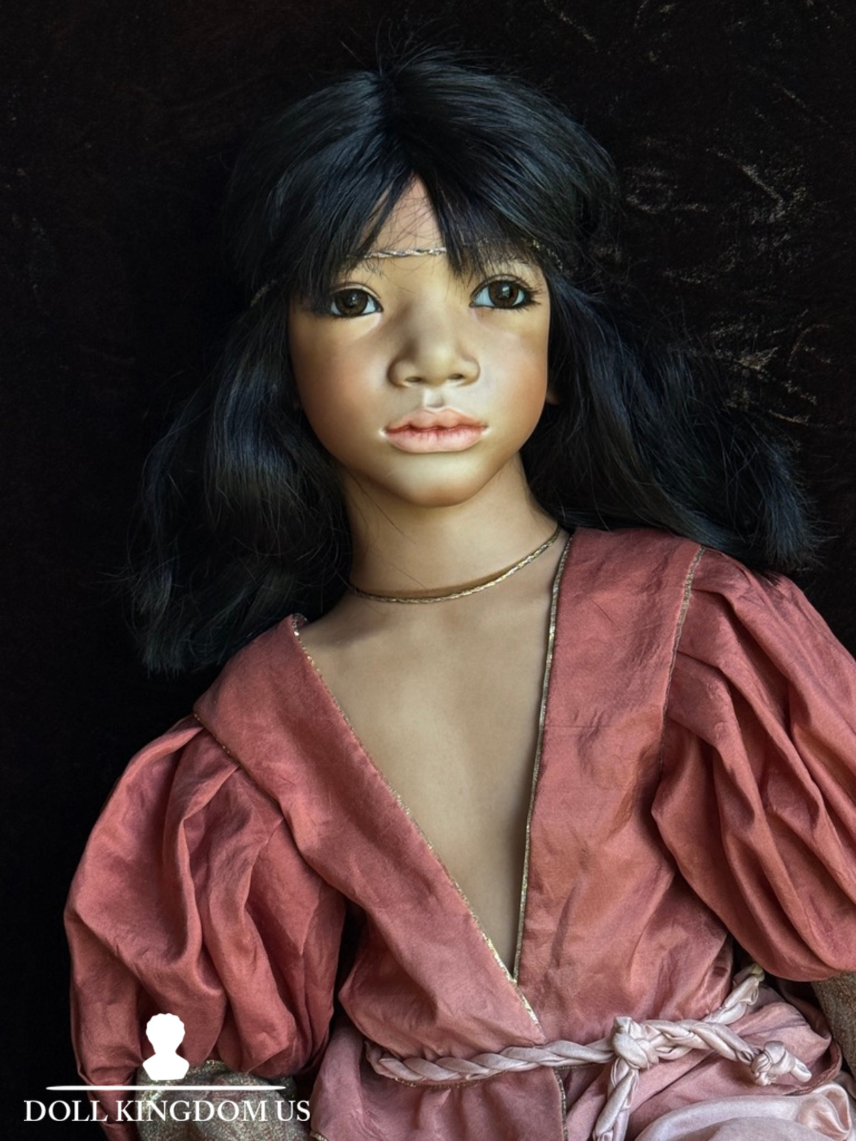 Rare Lifelike Annette Himstedt 29” Porcelain Doll Jondal New in Box LE 70