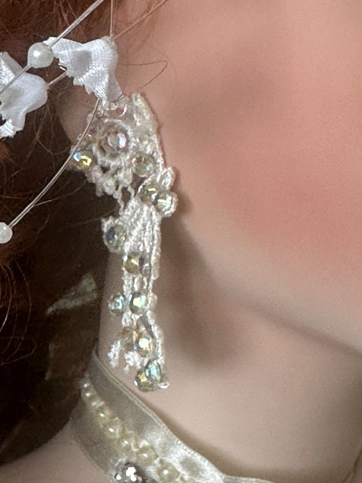 Collectible Large 42” Porcelain Doll “Sage ” by Rustie LE 2000 COA/Stand/Tag