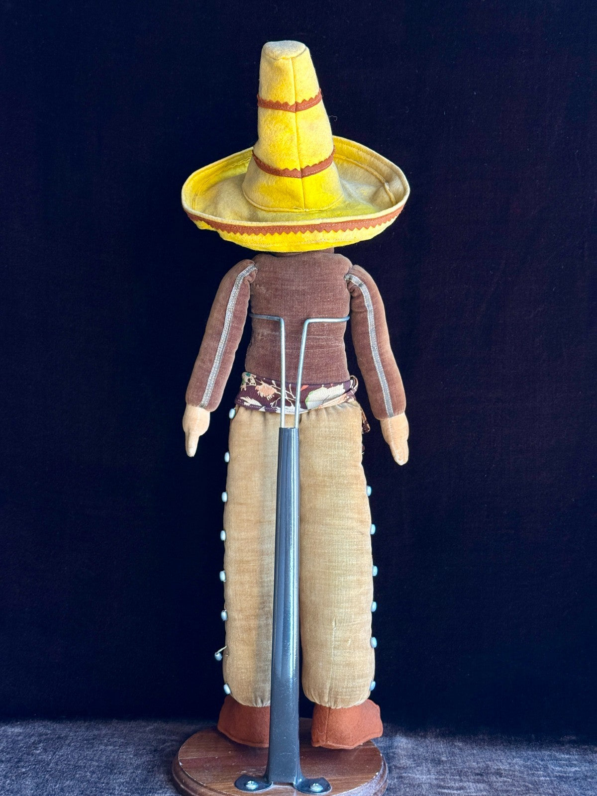 Vintage English 18"-21" Norah Wellings Panchito Mexican Boy Doll Glass Eyes