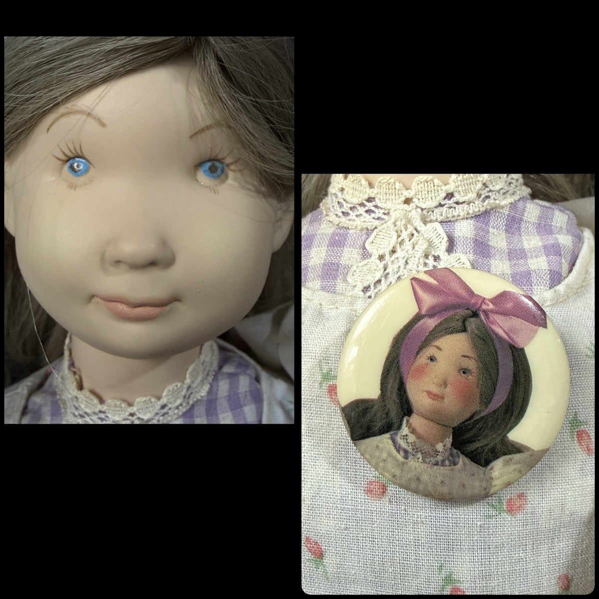 Lot Of 6 Vintage 1973 Kalico Kids Vinyl Dolls By Suzanne Gibson