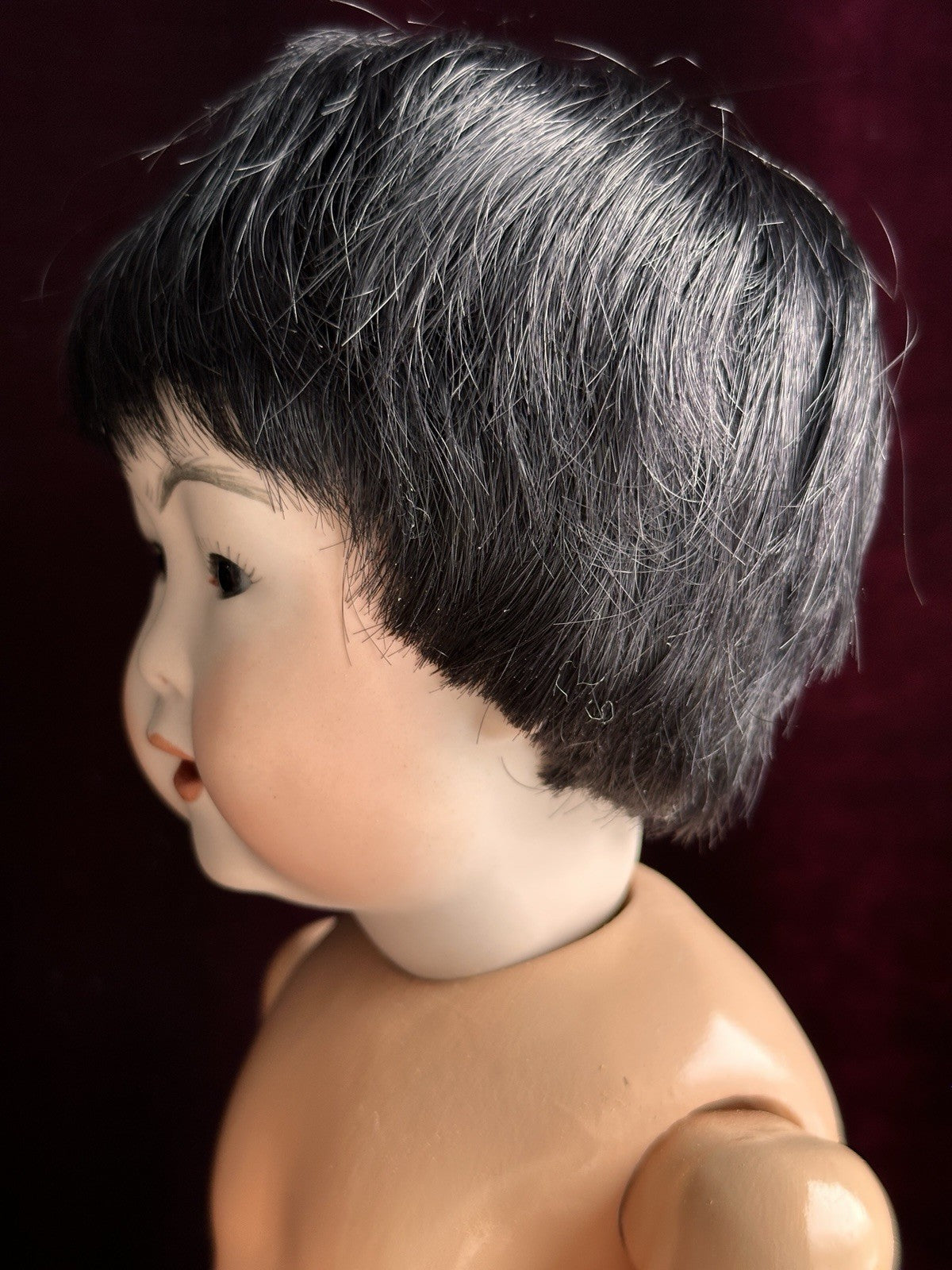Vintage 16” Porcelain Repro. of Antique German Kestner JDK 243 Oriental Doll