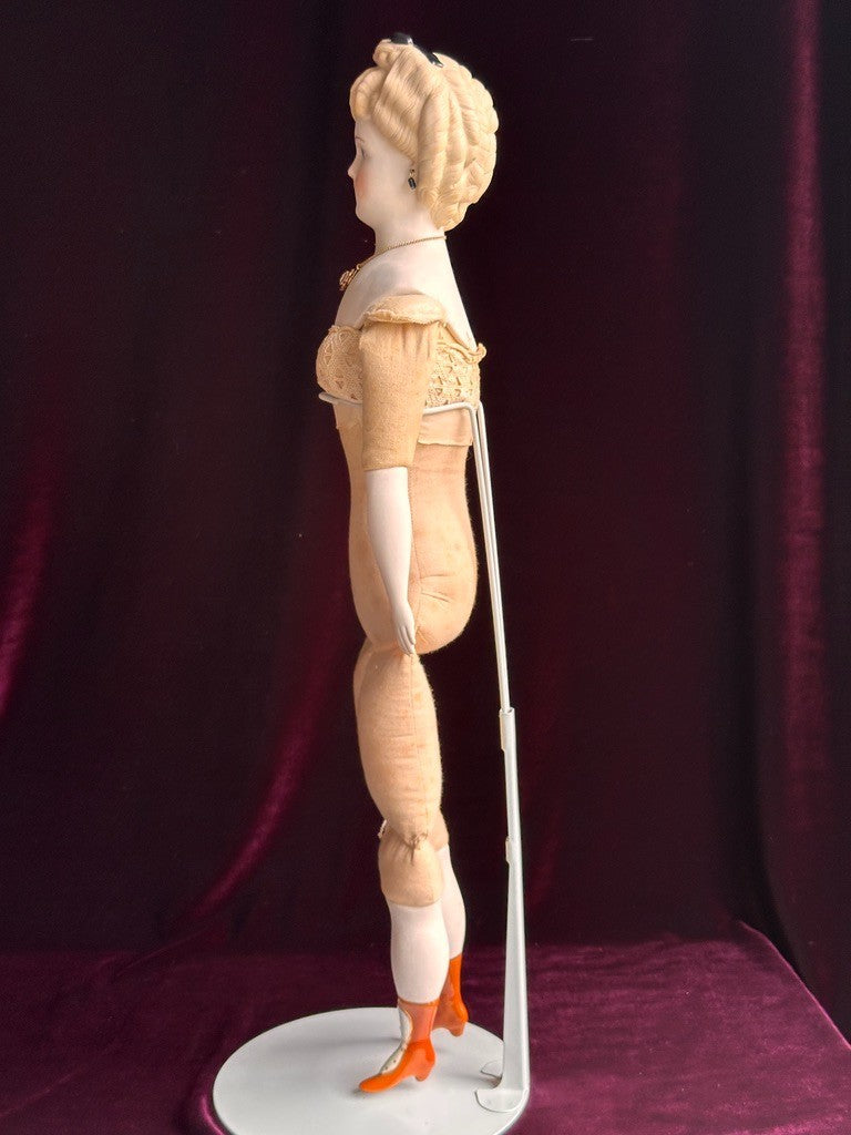 Vintage Porcelain 22” Signed Emma Clear Parian China Doll