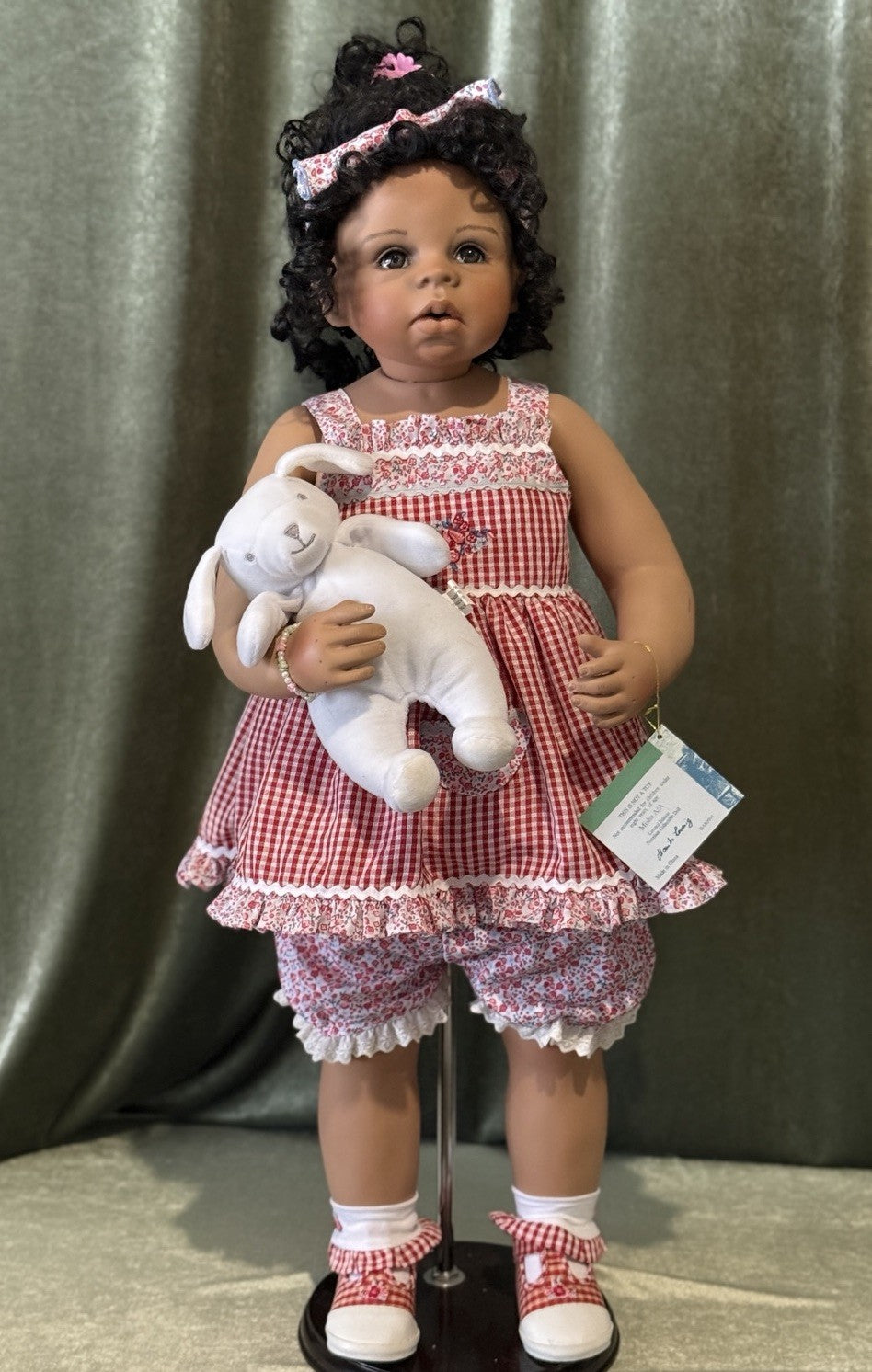 Collectible Porcelain 29” AA Doll “Misha ” by Monika Levenig LE 750 Tag/COA