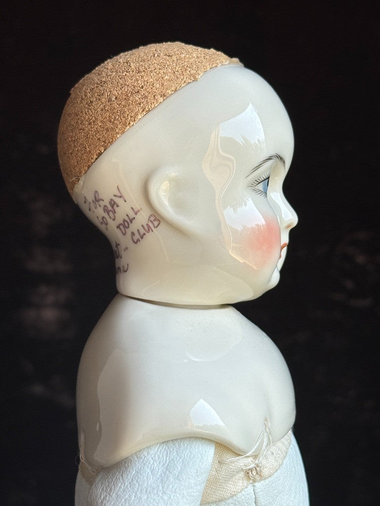 Vintage 18” Reproduction of Antique French Rohmer Glazed Porcelain Fashion Doll