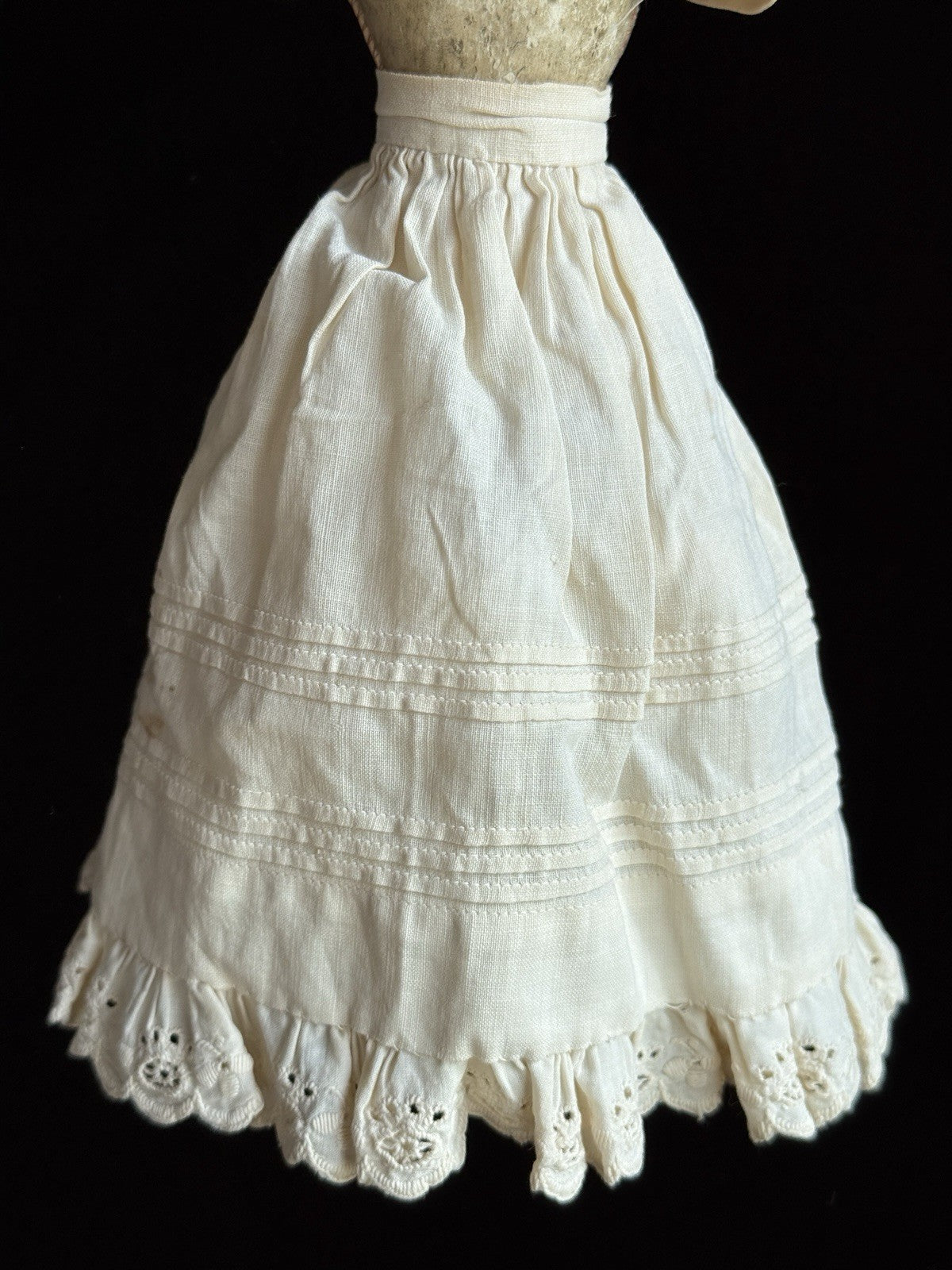 Antique German 10.5” Parian Bisque Head China Doll