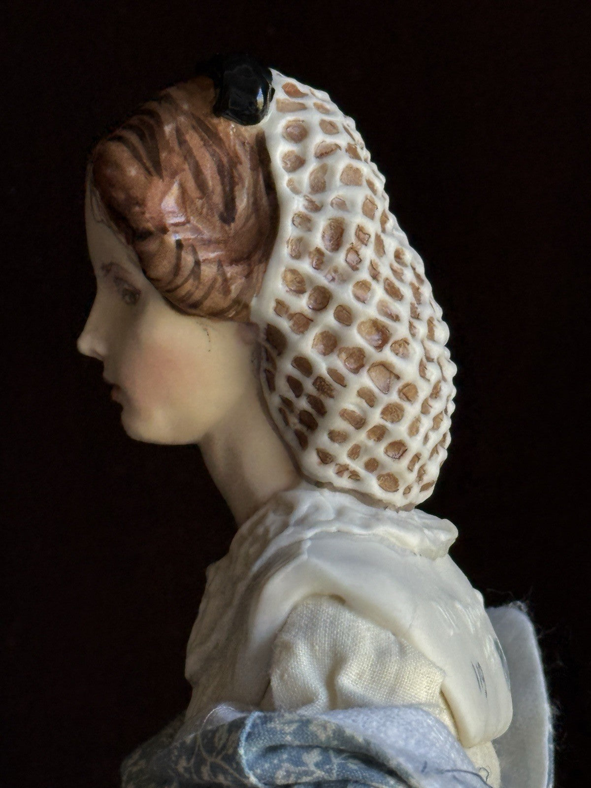 Collectible 12.5" Kathy Redmond Porcelain Cloth “Little Women” Jo Character Doll