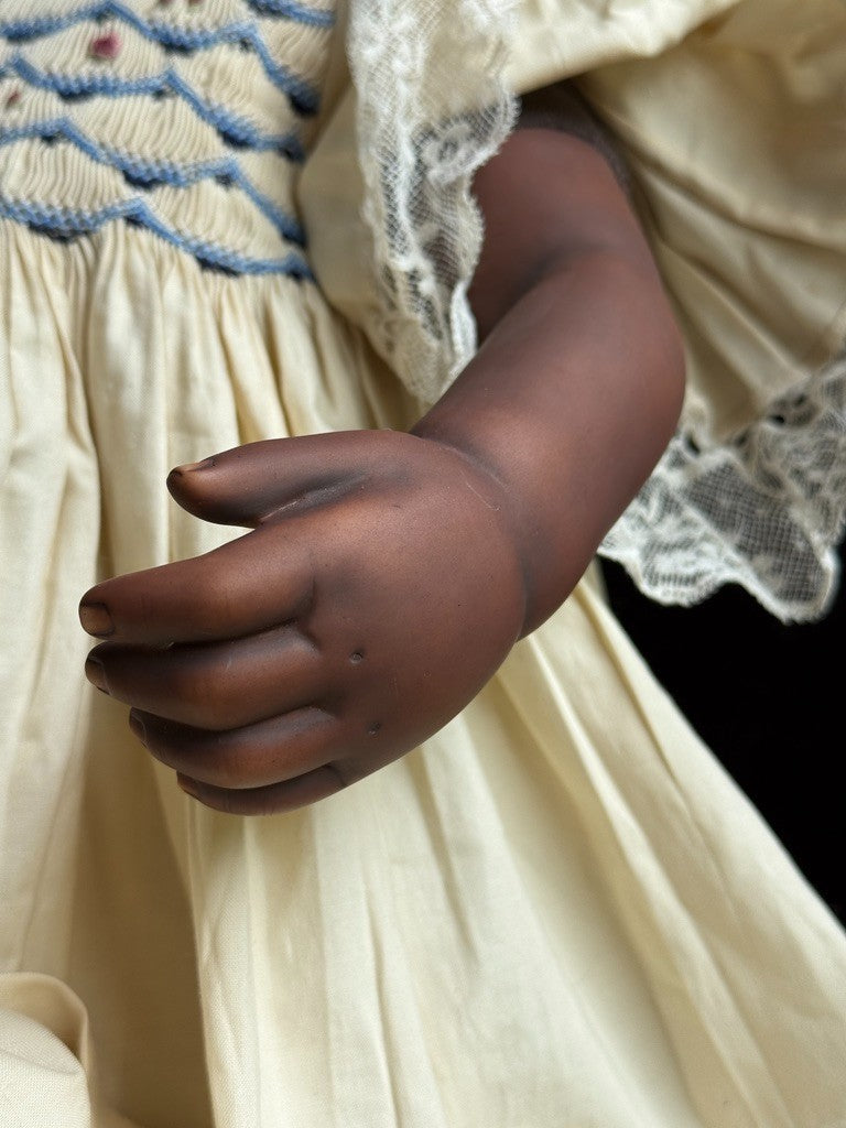 Lifelike 28" Artist Pauline Middleton Porcelain African American Girl Doll LE 20