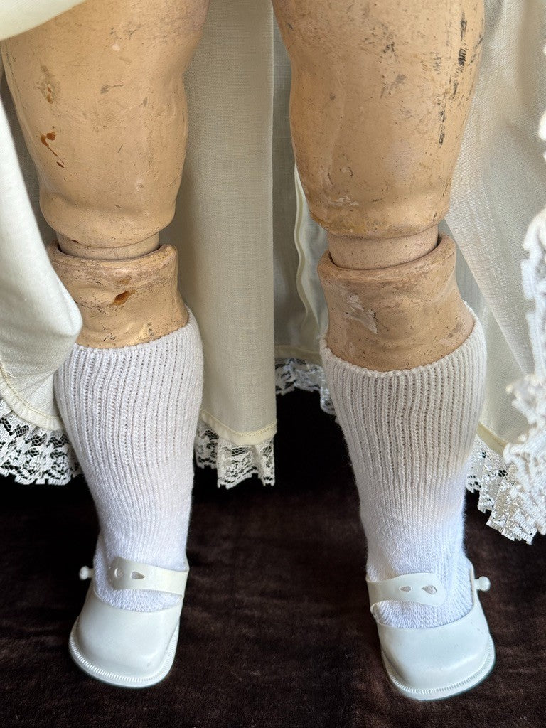 Antique German 24” C.M. Bergmann Waltershausen 1916 Bisque Head Doll