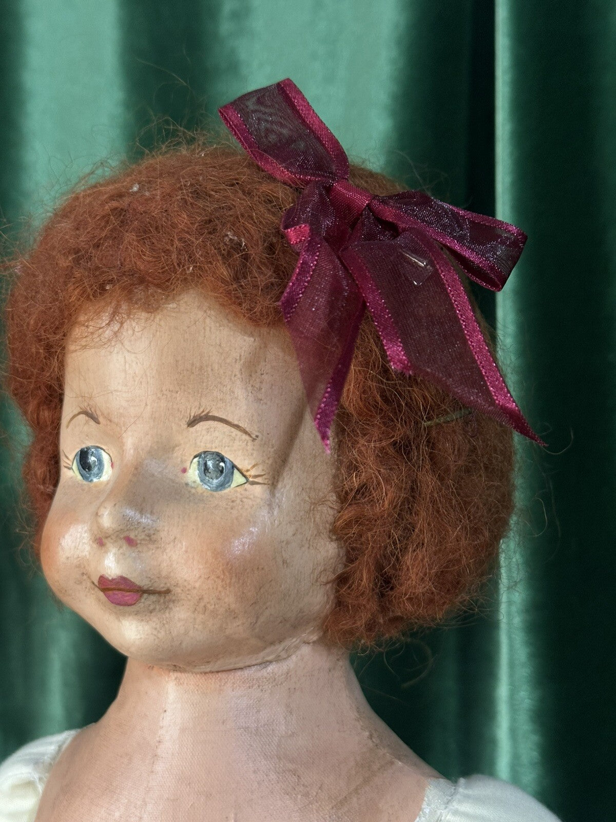 Artist 25” Doll Handmade Oil Painting Over Cloth/Fabric